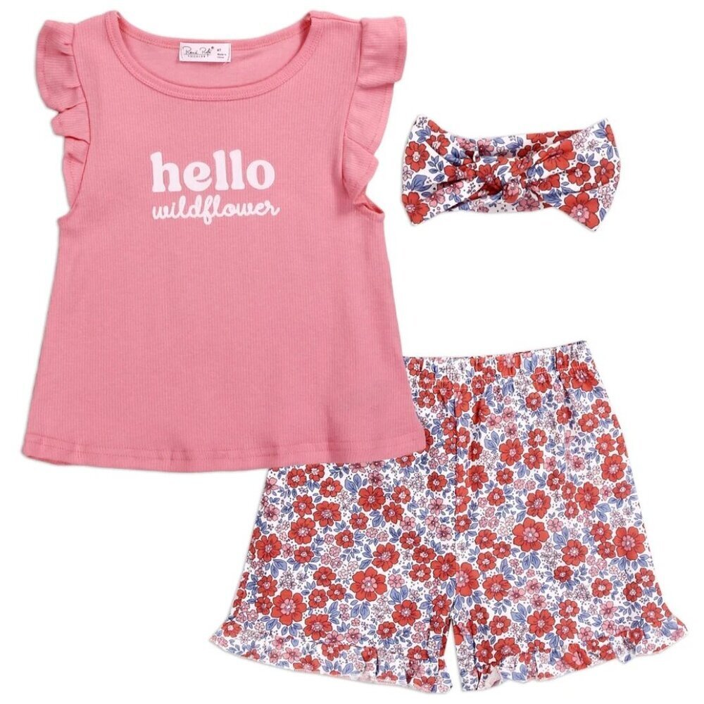 TEMP SOLD OUT     RENE ROFE Girls Toddler 3-Piece Short Set